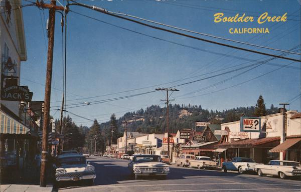 Street Scene Boulder Creek California