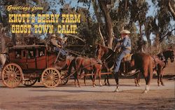 Stage Coach, Knott's Berry Farm Ghost Town Postcard