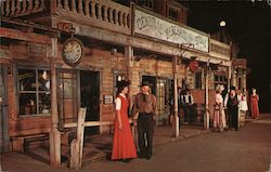 Visiting on Market Street - Knott's Berry Farm & Ghost Town Postcard