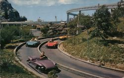 Tomorrowland Autopia Postcard