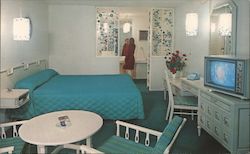 Cosmic Age Lodge Postcard