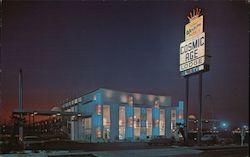 Cosmic Age Lodge Postcard