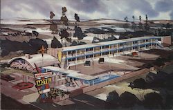 Modernaire Motel Postcard