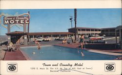 Town and Country Motel Barstow, CA Postcard Postcard Postcard