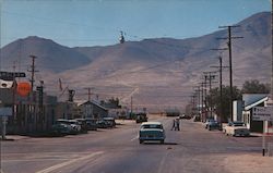 Main Street view - Walker Pass stage coach route Inyokern, CA Max Mahan Postcard Postcard Postcard