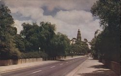 Laurel Street entrance - Balboa Park Postcard
