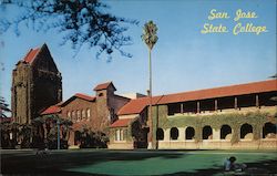 San Jose State College Postcard