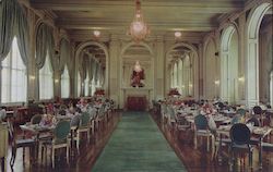 Many-Mirrored, High Ceilinged Dining Room of The Women's Athletic Club of Alameda County Postcard