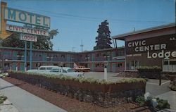 Civic Center Lodge Postcard