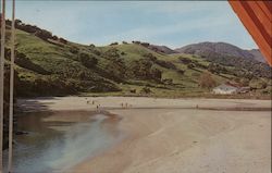 Cattle Ranches meet the sea at the mouth of the San Luis Obispo Creek Postcard