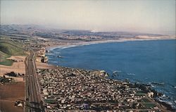 Aerial View Shell Beach, CA Postcard Postcard Postcard