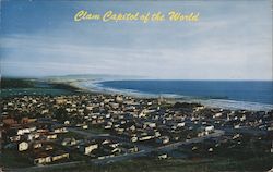 Aerial View, Clam Capitol of the World Pismo Beach, CA Postcard Postcard Postcard