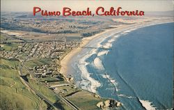 Aerial view of Pismo Beach and the blue Pacific Postcard