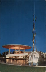 Award-winning fountain "Effervescence of Champagne" at Paul Masson Postcard