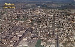 Aerial View of Salinas California Aero Portraits Postcard Postcard Postcard