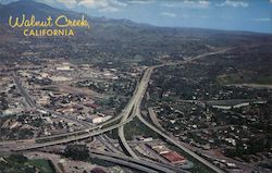 Aerial View Looking East Toward City Walnut Creek, CA Louis Roberts Postcard Postcard 