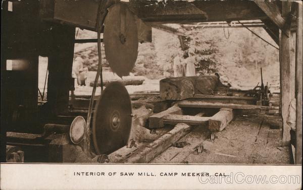 Interior of Saw Mill Camp Meeker California