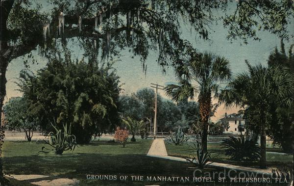 Grounds of the Manhattan Hotel St. Petersburg Florida