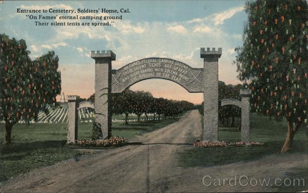 Entrance to Cemertary, Soldiers' Home Los Angeles California