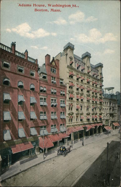 Adams House, Washington St. Boston Massachusetts