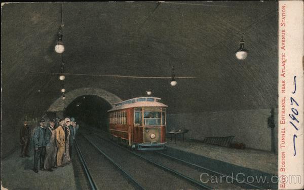 East Boston Tunnel Entrance Near Atlantic Avenue Station Massachusetts