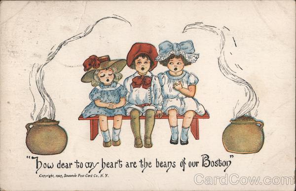 Three Little Girls and Boston Baked Beans Massachusetts
