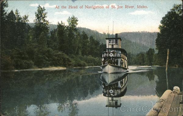 At. the Head of Navigation of St. Joe River Coeur d'Alene Idaho