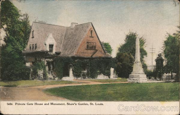 Private Gate House and Monument, Shaw's Garden St. Louis Missouri