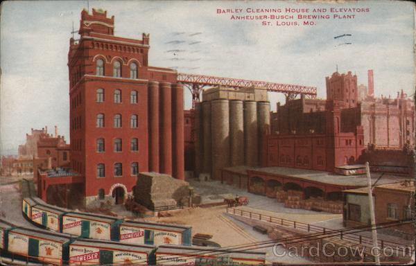 Barley Cleaning House and Elevators Anheuser-Busch Brewing Plant St. Louis Missouri