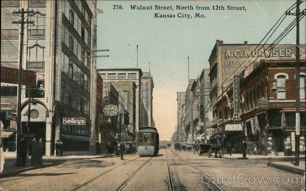 Walnut Street, North From 12th Street Kansas City Missouri
