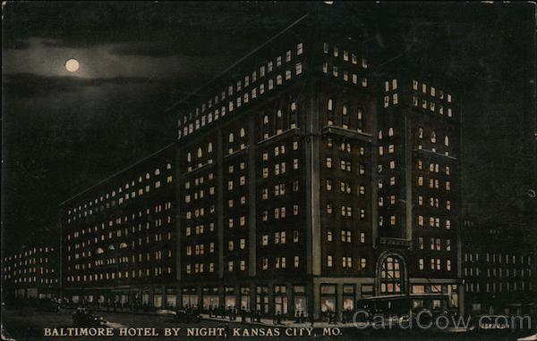 Baltimore Hotel by Night Kansas City Missouri