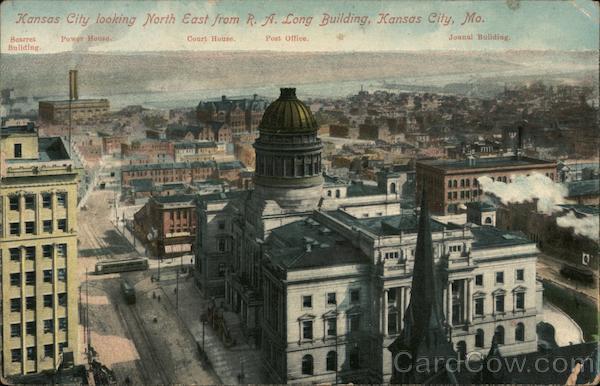 Kansas City Looking North East From R.A. Long Building Missouri