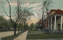 Delaware Avenue Residences Buffalo, NY Postcard Postcard Postcard