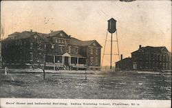 Boys' Home and Industrial Building, Indian Training School Postcard