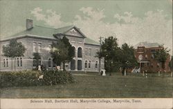 Science Hall, Barlett Hall, Maryville College Tennessee Postcard Postcard Postcard