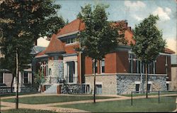 Carnegie Library Charlotte, MI Postcard Postcard Postcard