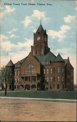 Clinton County Court House Iowa Postcard Postcard Postcard