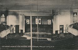 Interior View of the Normal Auditorium Valley City, ND Postcard Postcard Postcard