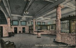 Interior of North Adams, National Bank Postcard