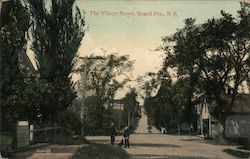 The Village Street Grand Pre, NS Canada Nova Scotia Postcard Postcard Postcard