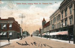 Talbot Street, Looking West St. Thomas, ON Canada Ontario Postcard Postcard Postcard