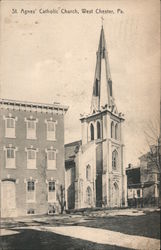 St. Agnes Catholic Church West Chester, PA Postcard Postcard Postcard
