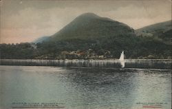 Sugar Loaf Mountain, Hudson River. Sail Boat Postcard