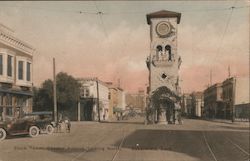 Clock Tower, Chester Avenue, Looking North Postcard