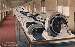 Interior View Government Water Power Plant Postcard
