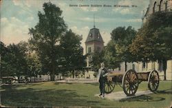 Salute Cannon Soldiers Home Postcard