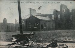 Old Wooden Mill, New Albany Indiana Postcard Postcard Postcard