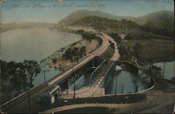 The Three Bridges at Wills Creek Steubenville, OH Postcard Postcard Postcard