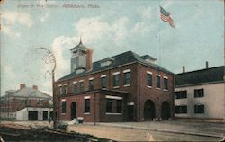 Union St. Fire Station Attleboro, MA Postcard Postcard Postcard