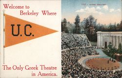 Greek Theatre, U.C. Berkeley California Postcard Postcard Postcard